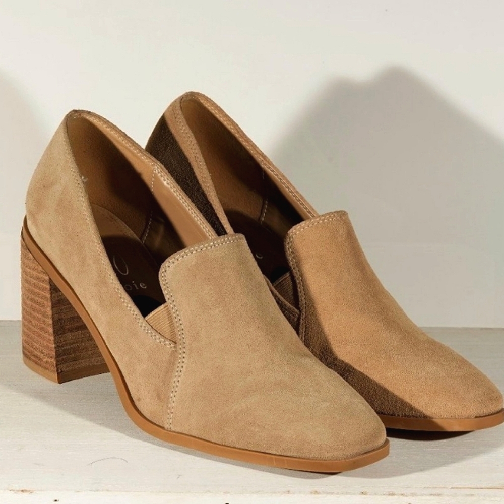 Joie Wevenly NWOB Suede Block Heel Slip-on